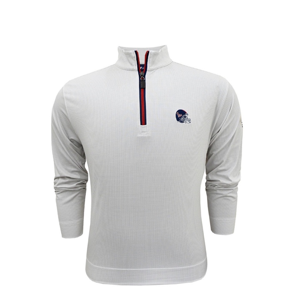 Ole Miss 2025-26 CFP Logo! White Horn Legend PrestigeZip Quarter-Zip! Large NWT!